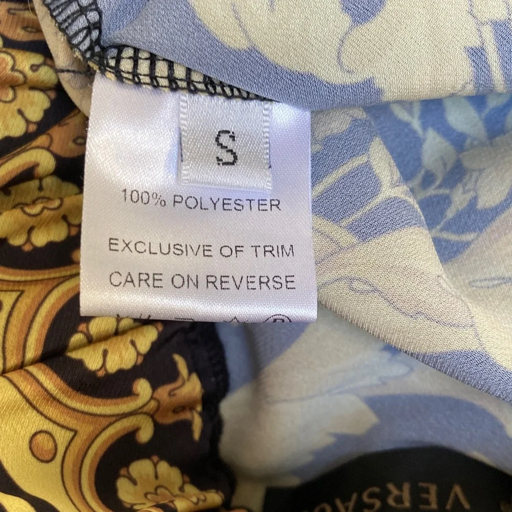 Versace Gold and Black Print Lounge Pants S - Picture 7 of 8